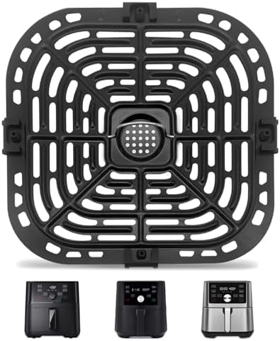 Air Fryer Replacement Tray for Instant Pot Vortex 6 in 1 6 QT Gourmia GAF685 GAF735 6 QT, Original Air Fryer Accessories Grill Pan Plate Crisper Plate Rack Parts,Dishwasher Safe