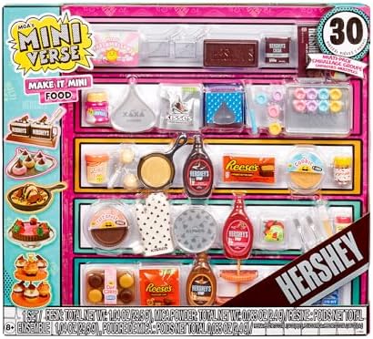 MGA's Miniverse Make It Mini Food Hershey Multipack Mini Collectibles, DIY, Resin Play, Replica Food, NOT Edible, Collectors, 8+