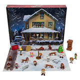 A Christmas Story Advent Calendar 2024 Includes 24 Windows Filled with Silly and Festive 1-inch Figures & Accessories!