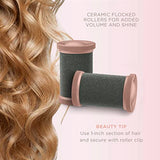 Conair Ceramic 1 1/2-inch Hot Rollers, Super Clips Included, Create Big Bouncy Curls