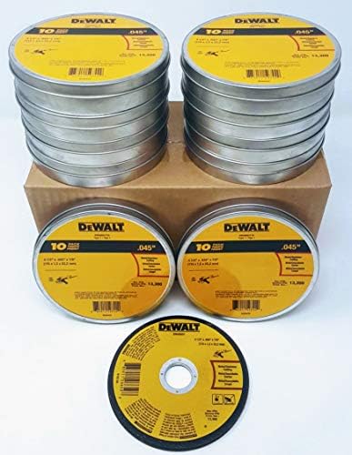 (Box of 100) DEWALT DWA8051 DWA8051T10 4-1/2" x .045" x 7/8" Cut-Off Wheels