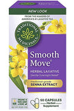 Traditional Medicinals Smooth Move Senna Capsules, 50-Count Bottle (Pack of 2)