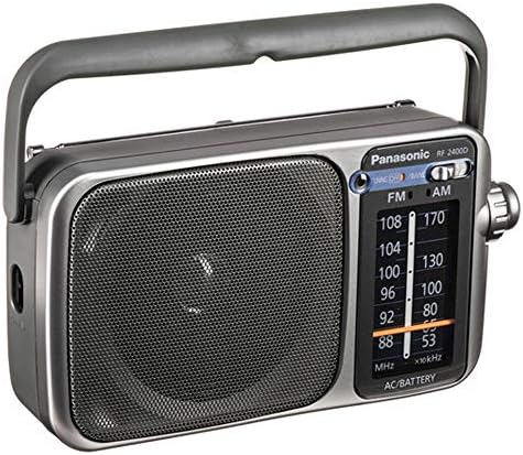 Panasonic Rf-2400D Am/FM Radio, Silver/Grey