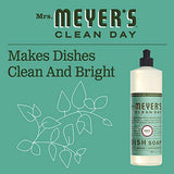 MRS. MEYER'S CLEAN DAY Liquid Dish Soap, Biodegradable Formula, Basil, 16 fl. oz - Pack of 3