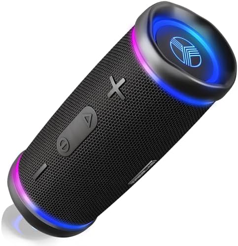 TREBLAB HD77 Bluetooth Speaker - Powerful 360° Sound with Impactful Bass, 30W Portable Wireless Audio, 20H Battery, IPX7 Waterproof, TWS Stereo, Shockproof Design for Outdoor, Beach, Pool, Jobsite