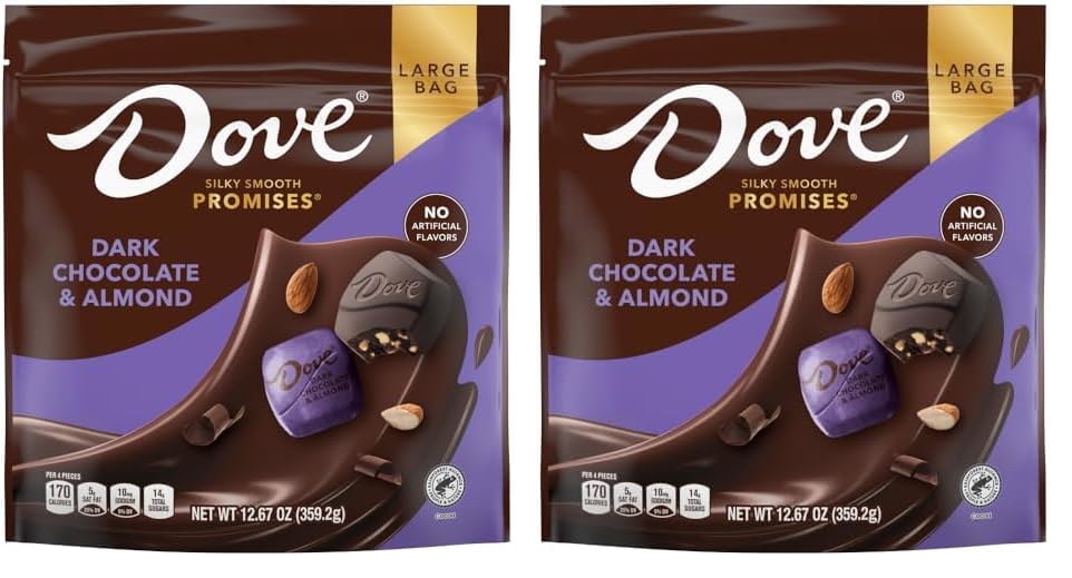 DOVE PROMISES DARK CHOCOLATE ALMOND (Pack of 2)