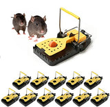 Mouse Trap Indoor Outdoor for Home Mouse Traps,House Mice Traps Powerful Bites Quick Rat Traps Safe for Family 6/12 Pack
