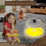 Redeo Flea Trap 2 Pack Bed Bug Traps with 4 Light Bulbs and 8 Sticky Glue Boards, Odorless Non-Toxic Flea Light Traps for Inside Your Home Safe for Kids & Pets
