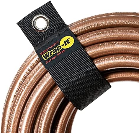 Heavy-Duty Wrap-It Storage Straps, 28-inch (2 Pack) - Hook and Loop Garden Hose Hanger, Pool Cord Storage Organizer for Cords, Tow Rope, Building Materials, RV and Garage Organization