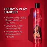SexyHair Big Spray & Play Harder Firm Volumizing Hairspray, 10 Oz | Stargazer | All Day Hold and Shine | Up to 72 Hour Humidity Resistance