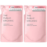 The Public Organic Shampoo & Treatment Best Cosmetics Refill Set 【Super Positive】 400mL + 400mL Amino Acid Aroma Essential Oil Additive-Free Hair Care Non-Silicone Made in Japan