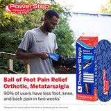 PowerStep Pinnacle Plus Ball of Foot Pain Relief Orthotics - Shoe Inserts for Metatarsalgia, Arch Support, and Morton's Neuroma Pain Relief - Shoe Insoles with Metatarsal Pad (M 14-15)