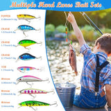 Fishing Advent Calendar 2024 Adult Men Teen Boys,24 Days Christmas Countdown Advent Calendar Fishing Lure Baits Tackle Set with Minnow Crankbait VIB Spoons Popper Fishing Gifts for Anglers