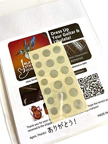 Inlay Sticker Fret Markers for Guitars & Bass - Custom Dots - White Pearl