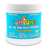 Numyumz Natural 15-in-One Complete Daily Multivitamin Dog Chews - Joint Health, Omega-3 Fatty Acids, Vitamins, Immune Support - Tasty Treats for Healthy Coat, Skin, Bones - 90 Soft Chews