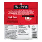 Nutri-Vet Hip & Joint Biscuits for Dogs - Tasty Dog Glucosamine Treat & Dog Joint Supplement - Large Sized Biscuit with 300mg Glucosamine - 6 lb