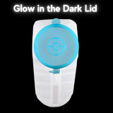 Male Urinal with Glow in The Dark Cover [32oz Pack of 5] Portable Pee Bottles for Men Used for Hospitals, Incontinence, Emergency and Travel (5)