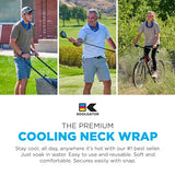 KOOLGATOR Evaporative Cooling Neck Wrap - Keep Cool in The Heat, Summer Cooling Accessories, Long Lasting, Reusable & Breathable, Available in 1, 3, or 5 Pack (Safety Tips, 3 Pack)