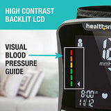 HealthSmart Digital Premium Wrist Blood Pressure Monitor with Cuff That Measures Pulse Heartbeat and High or Low BP, 120 Reading Memory Stores Up to 60 Readings for 2 Users