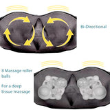 InvoSpa Shiatsu Back Shoulder and Neck Massager with Heat - Deep Tissue Kneading Pillow Massage - Back Massager, Shoulder Massager, Electric Full Body Massager