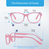 Firmoo Blue Light Blocking Glasses, Cat Eye Computer Glasses Bluelight Blocker (1.50) for Women, Vintage Cateye Eyeglasses Frame (Black Pink Frame)