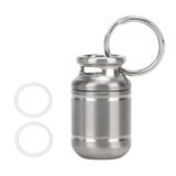 YOSOO Pill Cases, Portable Alloy Medicine Holder Heat Resistant Waterproof Warehouse Mini Pill Storage Bottle(Small) Pill Container Pill Holder Keychain Small