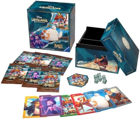 Ravensburger Disney Lorcana TCG: Azurite Sea Illumineer's Trove | Secure Card Storage | Includes Booster Packs & Comprehensive Guide | Original Disney Artwork | Ages 8+