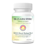 Dr Clark Green Black Walnut Blend - Freeze Dried Hull Dietary Supplement, Extra Strength Formula from All Natural Walnuts, Supports Healthy Intestinal Environment, 360mg, 50 Gelatin Capsules