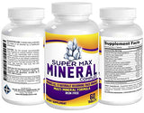 SuperMAX Multimineral Supplement (Iron Free) with 72 Trace Minerals - Natural Multiminerals - High Potency Multi Mineral Supplements All-in-1 Formula - 60 Tablets