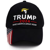 Trump 2024 Hat Donald Trump Hat 2024 MAGA Make America Great Again Hat USA Embroidered Adjustable Baseball Cap