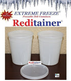 Reditainer Extreme Freeze Deli Food Containers with Lids, 32-Ounce, 24-Pack