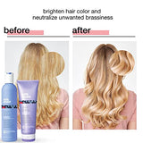 milk_shake Silver Shine Purple Shampoo 10.1 Fl Oz + Silver Shine Purple Conditioner 8.4 Fl Oz - Blonde Shampoo and Conditioner for Brassy Hair