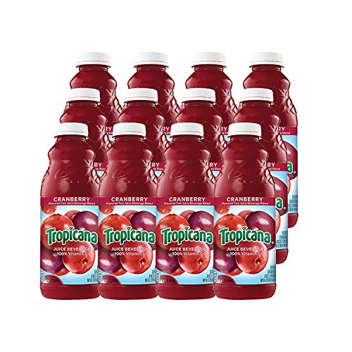 Tropicana, Cranberry Juice Beverage, 32 Fl Oz (Pack of 12)