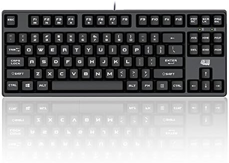 Adesso AKB-625UB - Easy Touch Compact Mechanical Gaming Keyboard,Black