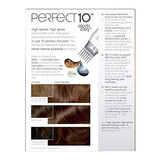 Clairol Nice'n Easy Perfect 10 Permanent Hair Dye, 6WN Light Chocolate Brown Hair Color, Pack of 2