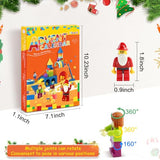 Myouth Advent Calendar 2024 Christmas 24 Days Building Blocks Figure Countdown Calendar Different Mini Weapon Tool Accessories and Building Figures Christmas Holiday Party Favor Gift for Boys Girls