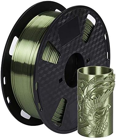 Silk Bronze PLA Filament 1.75 mm 3D Printer Filament 1KG 2.2LBS Shine Silky Shiny Bronze PLA Filament Gold Silver Copper Green Bronze PLA HZST3D