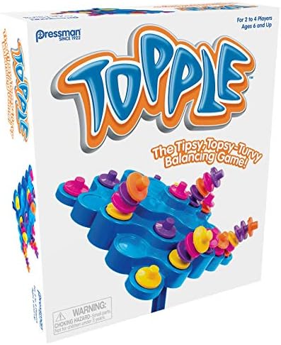 Pressman Toy - Original Topple Board Game Brown