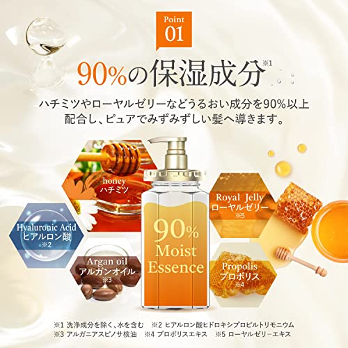 &HONEY アンドハニー｜【 パサつきケア 】 ピクシー モイストシルキー シャンプー トリートメント ペア セット [ シャンプー 440mL / トリートメント 445g ]