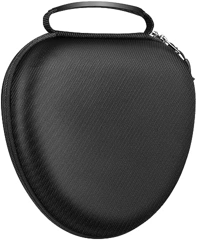 Fintie Hard Case for AirPods Max Headphone, Replacement Protective Travel Carrying Storage Bag with Auto Wake/Sleep for AirPods Max (Black)