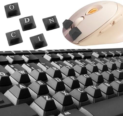 80 PCS Raised Keyboard Stickers with DIY Letter Decals for Nail-Art Typing, Adhesive Keycap Riser for Long Nails Protection for Numeric Keypad (Square-Black)