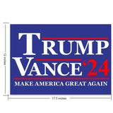 Signbeats Trump JD Vance 2024 Make America Great Again Yard Sign, Blue,12"x17.5" - Double-Sided Corrugated Plastic Lawn Sign with H Stake