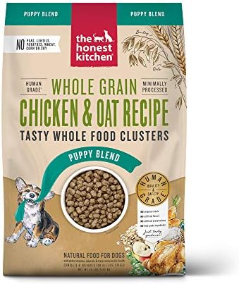 The Honest Kitchen Human Grade Whole Food Clusters Puppy Blend Dry Dog Food - Whole Grain Chicken & Oats, 20 Pound Bag