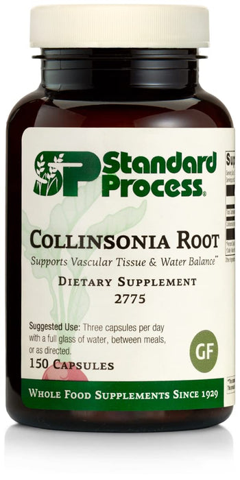 STANDARD PROCESS Collinsonia Root - Whole Food Vascular Supplement, Digestive Health, Bladder Support, Digestion, and Kidney Support with Collinsonia Root -150 Capsules