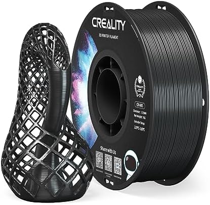 Creality ABS Filament 1.75mm, 3D Printer Filament, Excellent Resistance, Odorless Non-Toxic, Stability, Tough, 1kg(2.2lbs) Printing Filament for 3D Printer (Black)