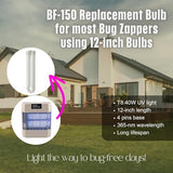 DAJOORON BF-150 Bug Zapper Replacement Bulb 40 Watt for Models BK-80D, MC9000, FC-7600, FC-7800, FC-8800, UV40 b4040, 12 inch FUL40T8/BL, 2-Pack