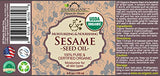 US Organic Sesame Seed Oil, USDA Certified Organic, Untoasted, Unrefined Virgin, 100% Pure & Natural, Cold Pressed, in Amber Glass Bottle w/Glass Eye dropper, Sourced from Mexico (4 oz (Large))