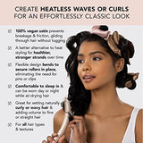 Kitsch Heatless Hair Curler - Satin Covered Heatless Hair Curlers for Overnight Curls | Flexi Rods for Heatless Curls | No Heat Hair Curlers to Sleep In | Curling Rod Curlers for Short Hair - 6pcs