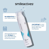 Smileactives Teeth Whitening Gel for Toothpaste with Clinical-Grade Hydrogen Peroxide, Tooth Stain Remover for White Teeth, Dentist Quality Pro Whitening Gel to Remove Coffee Stains, 2 oz Bottle