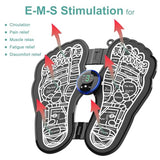 EMS Feet Massager Mat - Electric Foot Stimulator Machine Acupressure Pad Calves Relief Device Relaxation Gifts for Women Men